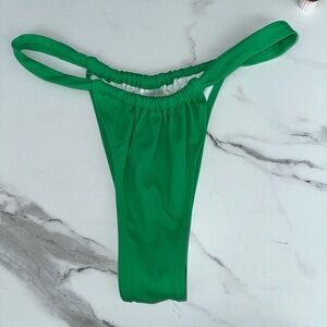Hunter Green Thong Bikini Bottom